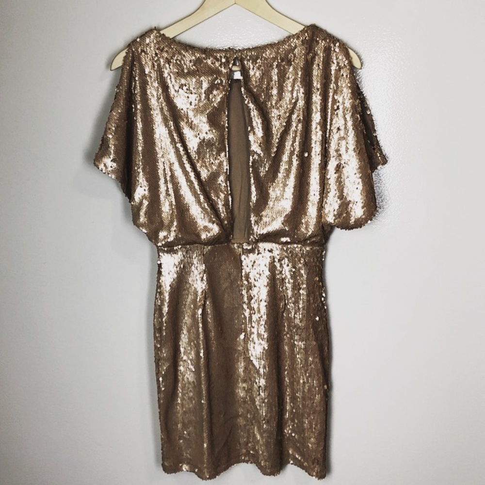 lulus $95 gold sequin Glory Never Fades Dress - Picture 4 of 7